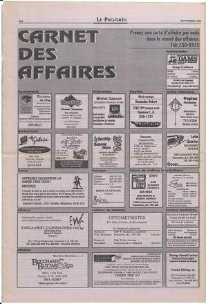 Le Soleil de Colombie-Britannique, September 27, 1996, page 10