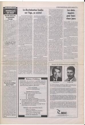 Le Soleil de Colombie-Britannique, September 6, 1996, page 3