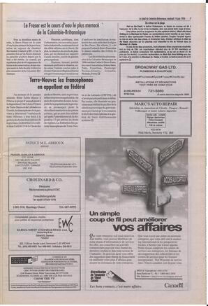 Le Soleil de Colombie-Britannique, June 14, 1996, page 7