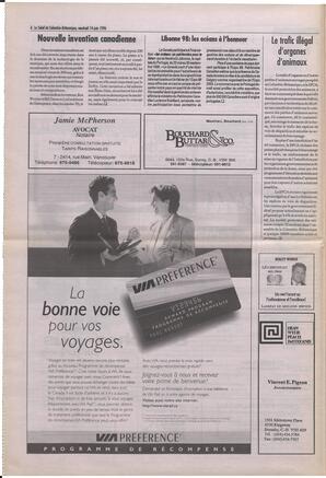 Le Soleil de Colombie-Britannique, June 14, 1996, page 6
