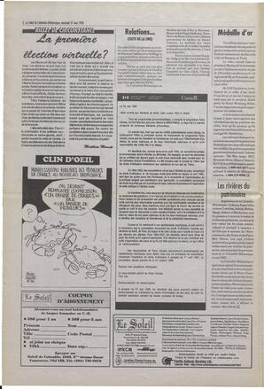 Le Soleil de Colombie-Britannique, May 31, 1996, page 2