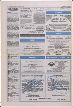 Le Soleil de Colombie-Britannique, May 3, 1996, page 12