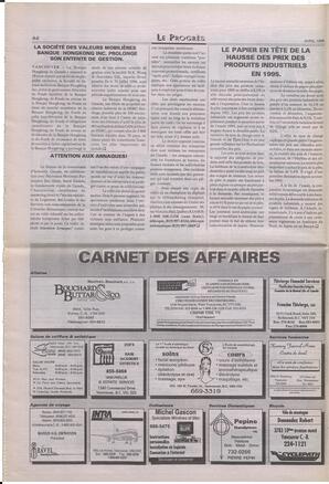 Le Soleil de Colombie-Britannique, April 19, 1996, page 8