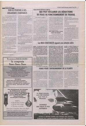 Le Soleil de Colombie-Britannique, April 19, 1996, page 5