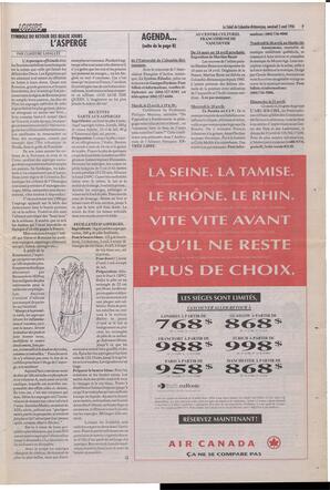 Le Soleil de Colombie-Britannique, April 5, 1996, page 9
