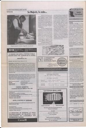 Le Soleil de Colombie-Britannique, April 5, 1996, page 8