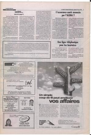 Le Soleil de Colombie-Britannique, March 29, 1996, page 7