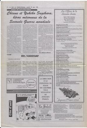 Le Soleil de Colombie-Britannique, March 29, 1996, page 2