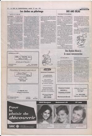 Le Soleil de Colombie-Britannique, March 29, 1996, page 10