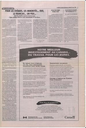 Le Soleil de Colombie-Britannique, March 22, 1996, page 3