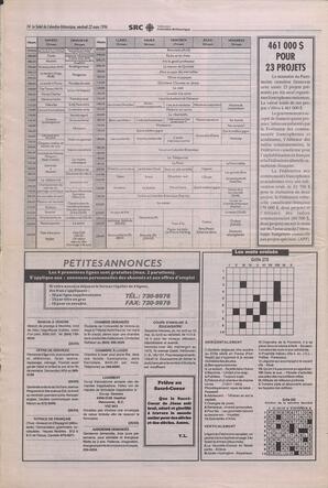 Le Soleil de Colombie-Britannique, March 22, 1996, page 14
