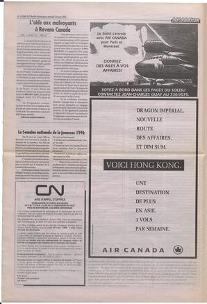 Le Soleil de Colombie-Britannique, March 15, 1996, page 6
