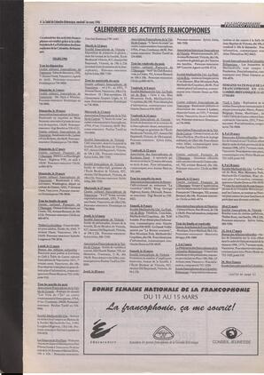 Le Soleil de Colombie-Britannique, March 1, 1996, page 4