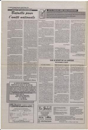 Le Soleil de Colombie-Britannique, February 9, 1996, page 2