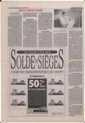 Le Soleil de Colombie-Britannique, February 9, 1996, page 16