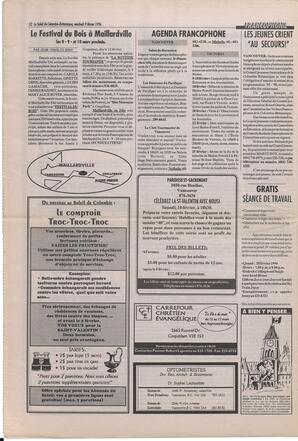 Le Soleil de Colombie-Britannique, February 9, 1996, page 12