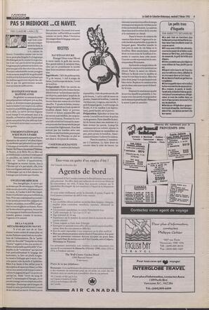 Le Soleil de Colombie-Britannique, February 2, 1996, page 9