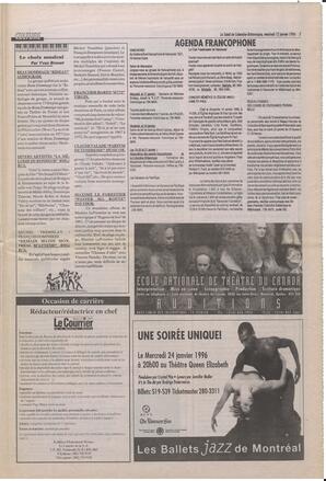 Le Soleil de Colombie-Britannique, January 12, 1996, page 7
