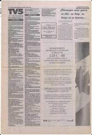 Le Soleil de Colombie-Britannique, January 12, 1996, page 12