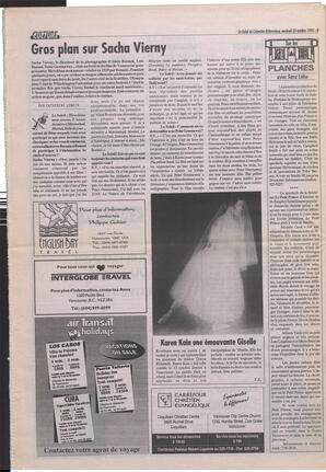 Le Soleil de Colombie-Britannique, October 20, 1995, page 16