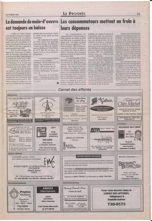 Le Soleil de Colombie-Britannique, October 20, 1995, page 13