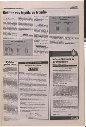 Le Soleil de Colombie-Britannique, October 6, 1995, page 5