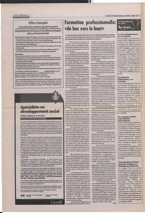 Le Soleil de Colombie-Britannique, October 6, 1995, page 4