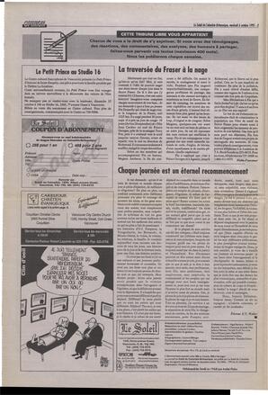 Le Soleil de Colombie-Britannique, October 6, 1995, page 2