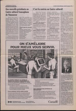 Le Soleil de Colombie-Britannique, September 22, 1995, page 4