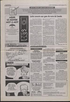 Le Soleil de Colombie-Britannique, September 22, 1995, page 2