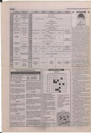 Le Soleil de Colombie-Britannique, September 22, 1995, page 14