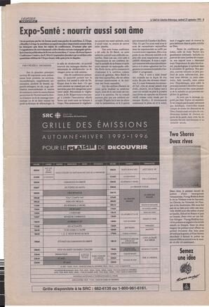 Le Soleil de Colombie-Britannique, September 22, 1995, page 12
