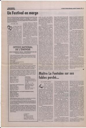 Le Soleil de Colombie-Britannique, September 15, 1995, page 8