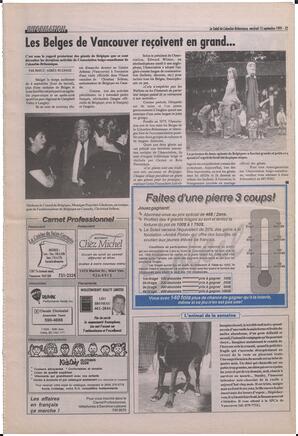 Le Soleil de Colombie-Britannique, September 15, 1995, page 12