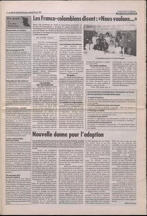Le Soleil de Colombie-Britannique, June 30, 1995, page 3