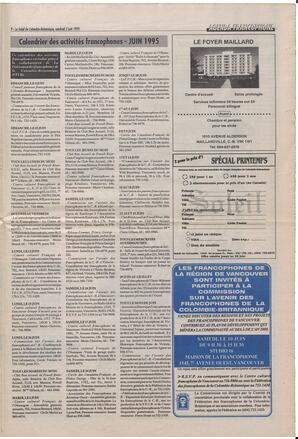 Le Soleil de Colombie-Britannique, June 2, 1995, page 9