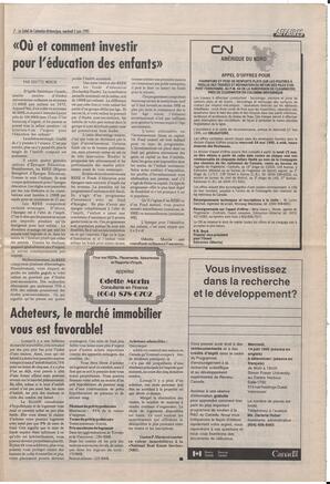 Le Soleil de Colombie-Britannique, June 2, 1995, page 7