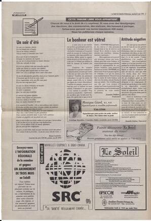 Le Soleil de Colombie-Britannique, June 2, 1995, page 2