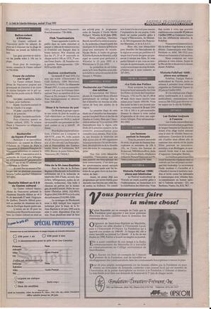 Le Soleil de Colombie-Britannique, May 19, 1995, page 13