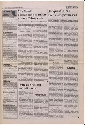 Le Soleil de Colombie-Britannique, May 12, 1995, page 3