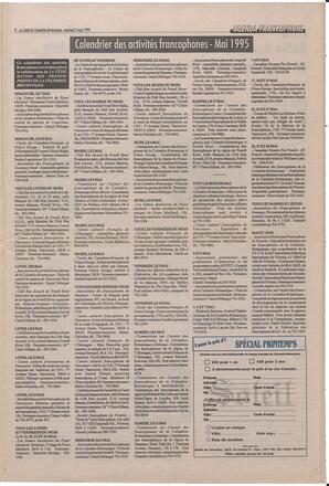 Le Soleil de Colombie-Britannique, May 5, 1995, page 9