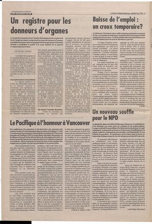 Le Soleil de Colombie-Britannique, May 5, 1995, page 4