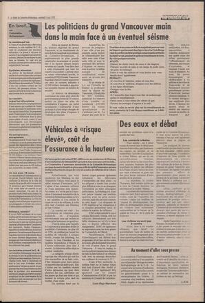 Le Soleil de Colombie-Britannique, May 5, 1995, page 3