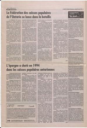 Le Soleil de Colombie-Britannique, April 28, 1995, page 8