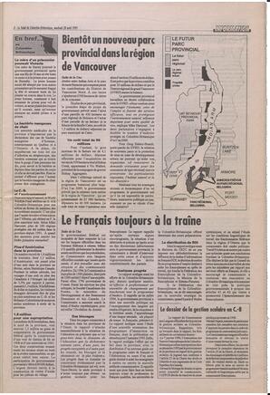 Le Soleil de Colombie-Britannique, April 28, 1995, page 3