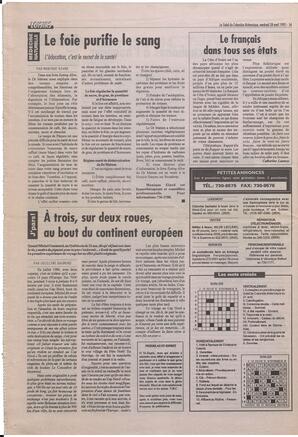 Le Soleil de Colombie-Britannique, April 28, 1995, page 16