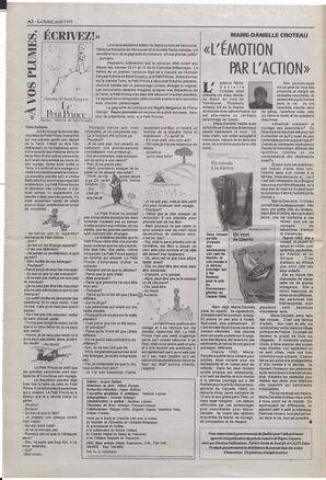 Le Soleil de Colombie-Britannique, April 14, 1995, page 22