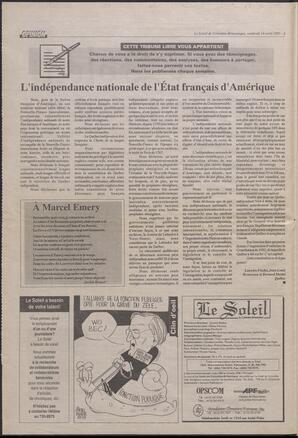 Le Soleil de Colombie-Britannique, April 14, 1995, page 2