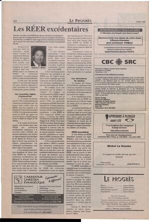 Le Soleil de Colombie-Britannique, April 14, 1995, page 10