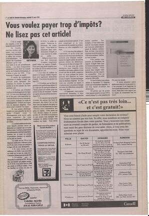 Le Soleil de Colombie-Britannique, March 31, 1995, page 7